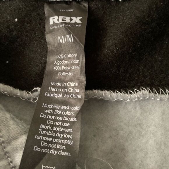 RBX grey black inserts sweatpants, brand new, comfortable, drawstring, Med - Picture 5 of 8